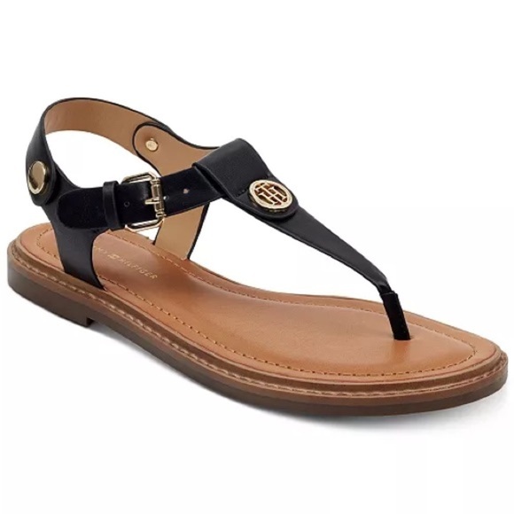 Shoes - Black Leather Women's Sandals